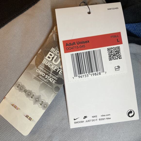 Ohio State Buckeyes Nike Long Sleeve Polo Shirt Rugby Jersey Mens Large NEW - Picture 11 of 11